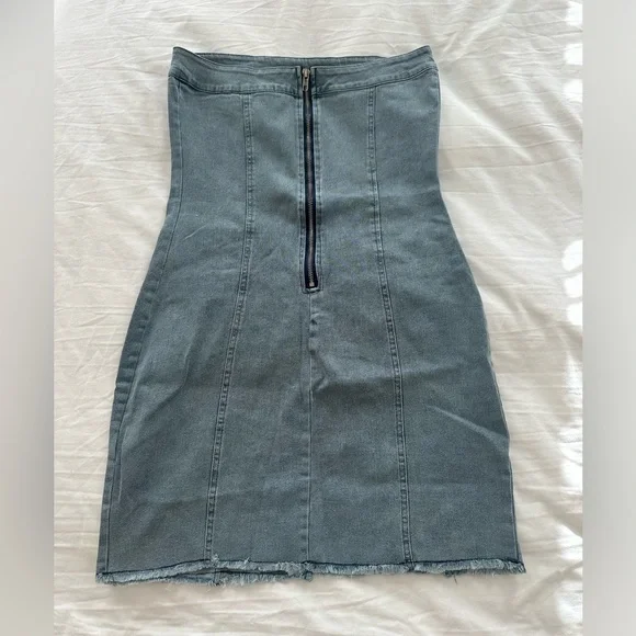 Amazon Jean Dress. Size small. - Picture 2 of 2